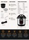 Denx 8L Multi Cooker with Fast Cooking and Keep Warm Function