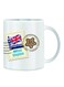 London Post Mark Design With Stamp Theme Mug White/Blue/Red
