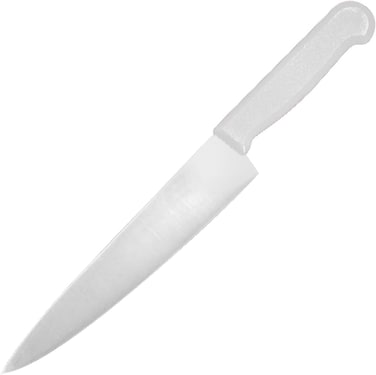 Master 8 Inch Stainless Steel Professional Chef Knife (White)   NSF Certified for Dairy &amp; Baked Goods