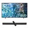 Samsung 50-Inch QLED 4K Q60D Tizen OS Smart TV with HDR10+, 4K Upscaling, AirSlim Design With 2.0 Channel Soundbar 30W, HDMI ARC, Bluetooth, USB, MP3, FM Station