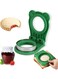 seven Kid-Friendly Sandwich Cutter and Sealer - Create Fun DIY Decruster Sandwiches for Breakfast and Lunchbox - Pocket Sandwich Maker for Bento Boxes - Green