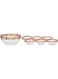 Luminarc Velada Stackable 7 Pieces Salad Bowl Set,Clear