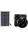Cryfokt 10W Solar Powered Exhaust Fan, Solar Powered Fan, Efficient Cooling Round Pipe ABS Solar Panel Ventilation Fan Kit for Chicken Coops, Greenhouses, Sheds, Pet Houses, Windows