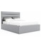 Lush Lounge Upholstered Single Size Bed (100 X 200 CM) Grey Color