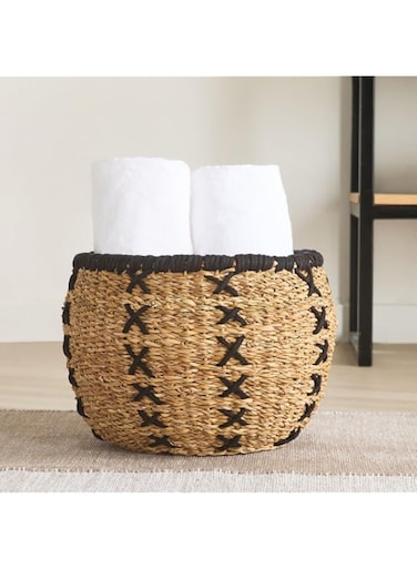 Home Box Naturaloom Stitch Multiutility Storage Basket - 37x30 cm