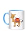 Styles Arabic Camel Cartoon Printed Mug White/Blue