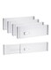 Drawer Dividers Organizer, Adjustable for Clothes, Separators, Expandable Organizer from 10.6-18" Dresser Kitchen Utensils,Socks, Office, Bathroom(4 Pack)