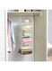 Hanging Storage, wardrobe Storage Organizer, PP Material Foldablewardrobe Closet Organiser,White (4 Shelves)