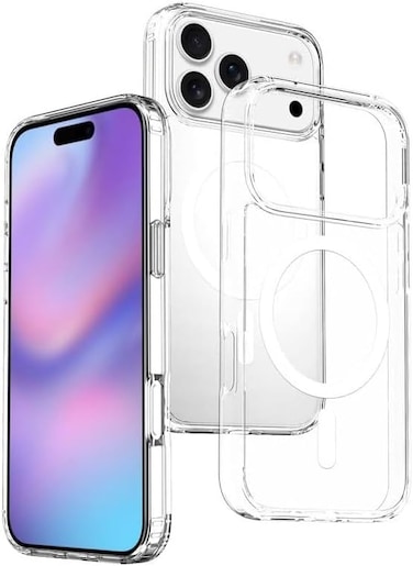 Ultra-Hybrid Back Case Cover for Iphone 17 Pro Max Compatible with MagSafe   Camera Protection   Hard Crystal Clear Back   Shockproof Bumper Case Cover for Iphone 17 Pro Max 2025
