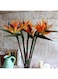 Warmter 32.5 Inch Large Elegant Bird of Paradise Artificial Flower for Home Office 3 Pcs (Yellow)