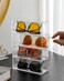 RHBLME 4 Drawers Acrylic Stackable Sunglasses Organizer - Clear Storage Case
