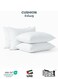 Bedding Throw Pillows Insert Cushion Filler Outer Cover HD Microfiber Filling 400 grams Ultra Soft Fiber Size 30x50cm , 12x20inch Cushion Inserts Home Decor White (Pack of 4)