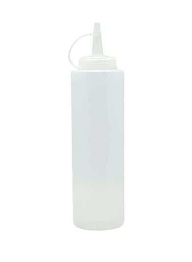 Clear squeeze bottle, 24oz