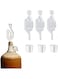 3 Pack S-Shape Airlock for Fermentation with 3 Stoppers Bubble Sealing Valve Airlock for Home DIY Fermentation,Airlocks for Fermenting