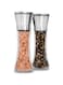 ChicAbode 2 Pcs Stainless Steel Salt and Pepper Grinder, Salt and Pepper Shakers Set, Transparent Seasoning Container, Modern Farmhouse Kitchen Table Decor for Home Restaurants Wedding