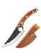 Butcher Knife Hand Forged Boning Knife with Sheath, Viking Knife, Japanese Knife, High Carbon Steel Fillet Chef Knife Meat Cleaver Knife for Kitchen, Camping, BBQ