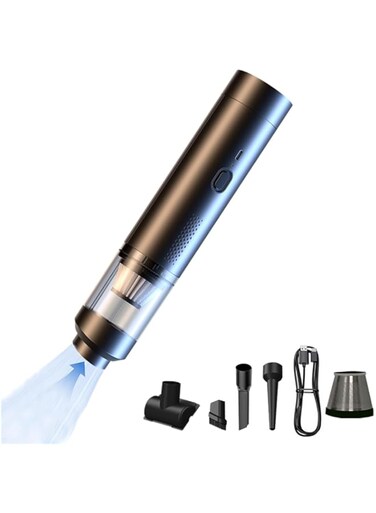 LENND Handheld Vacuum Cleaner Cordless, Desk Vacuum Cleaner Compressed Electric Air Duster 11000Pa Suction, 4-in-1 Portable Vortex Vacuum Dust Buster Air Blower for Computer, Keyboard