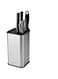 KITCHENDAO XL Stainless Steel Universal Knives holder Without Knives, with Slots for Scissors and Sharpening Rod, Detachable for Easy Cleaning, Slotless Knife Block Holder Storage for Kitchen Counter