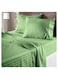 COLLECTION GREEN King Flat Sheet with 2 Pillow Cases 240x280 cm