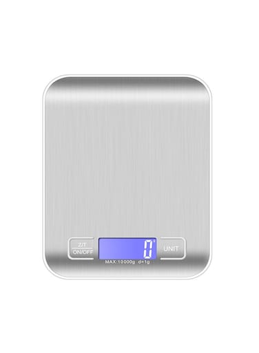 Digital Kitchen Scale weigh Upto 10kg LCD Kitchen Food Scale,Silver