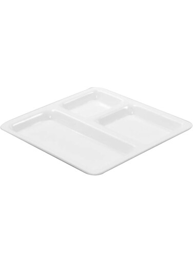 Servewell Melamine Horeca White Pav Bhaji Plate 23Cm