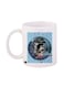 Printed Mug White Blue Black 11ounce