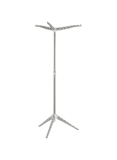 Household Essentials Grey 5006-1 Simple Indoor Tripod Clothes Drying Rack with Carrying Handle for Laundry, Small