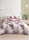 Home Queen Size, 6 pieces bedding set, Simply geometric print, Multi Color.