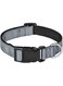 Reflective Buckle Dog Collar with ABS Plastic Quick Release Buckles and Stainless Steel D-Ring, Adjustable Nylon Safety Collars for Small Medium Large Dogs (Grey)