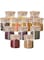 Bamboo Airtight Wooden Lids &ndash; 200ml Glass Storage Jars for Spices, Coffee, Tea, Herbs, Grains, Candles   Food &amp; Cereal Containers for Kitchen Organization