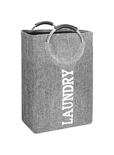 TOPNPEKO Tall Laundry Basket, Big Laundry Hamper Bag with Durable Metal Loop Handles for Dirty Clothes &amp; Blankets Toys Storage