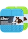 2Pcs Licking Mat, Premium Lick Pad with Suction Cups for Dogs and Cats, Dog Licking Mat for Boredom Reducer, Slow Feeder Dog Bowls, Bathing, Grooming and Training, Green and Blue
