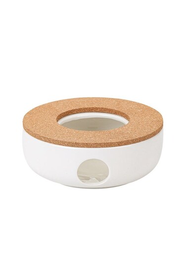 Ceramic Tea Warmer &amp; Candle Heater Stand for Teapots and Mugs - Universal Keep Warm Warmer for Coffee, Tea, and Milk