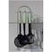 Kitchen Utensil Set with Stand, 3-Piece Nylon Cooking Tools, Includes Ladle, Skimmer, and Spatula