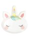 Talking Tables We Heart Unicorns Face Shaped Paper Plates 8-Pack, White
