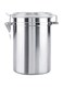 Sorandy Stainless Steel Coffee Grounds Beans Container Canister Metal Food Storage with Clear Lid Sturdy Locking Clamp Pantry for Flour Bean Tea Cereal Sugar Cookie (oversized) (Sorandyexka028yvo-04)