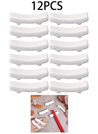Chopstick Rest White Japanese Porcelain Chopsticks Holder Ceramic Chinese Dinner Spoon Fork Brush Pen Stand Rack Set for Countertop Tableware Home Ornaments Decoration