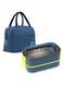SV Bento Box Adult Lunch Box, Leakproof 2 Layer Adult Bento Box with Detachable Divider, Lunch Bag Gift, BPA Free Bento Lunch Box for Adults with Utensils, Microwave Safe Meal Prep Container (Blue)
