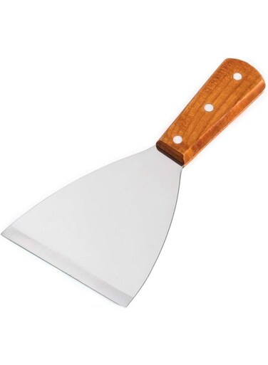 Stainless Steel Baking Dough Scraper with Wooden Handle