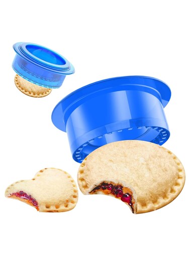 seven 5-Piece Sandwich Cutter Set for Kids - Create Fun, Crustless Sandwiches Easily! Sandwich Maker, Press, Crimper, and Cookie Cutter in One. Perfect for Children's Lunches and Snacks.