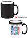 Color Changing Heat Sensitive Ceramic Mug, Image Revealed When HOT Liquid is Added! Eat play sleep repeat