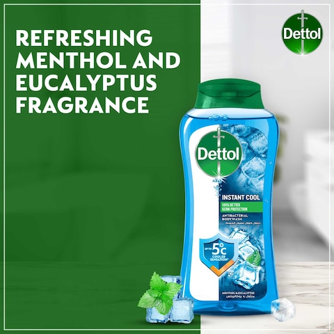 Dettol Cool Shower Gel &amp; Body Wash, Menthol &amp; Eucalyptus Scent, 250ml