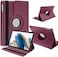 Muzz Tab S9 case 360&deg; Rotating Case for Samsung Galaxy Tab S9, Multi-Angle Swiveling Slim Cover, Auto Wake/Sleep, PU Leather Hard Back, Shockproof (Purple)