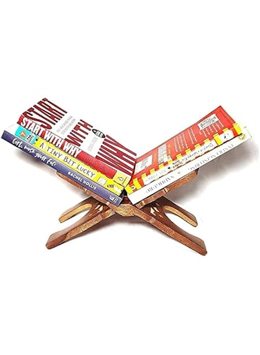 Billion Deals Traditional Handmade Wooden Geeta Kuran Stand (12in Approx. )
