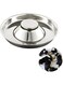 TERRIFI Puppy Feeding Bowls,Stainless Steel Metal Dog Bowls,Puppy Weaning Bowl Puppy Dishes,Litter Feeding Bowls for Multiple Puppies Cats Eating at Same Time for Small Medium Large Dogs