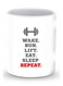Premium Routine White Designer Mug White/Grey/Red