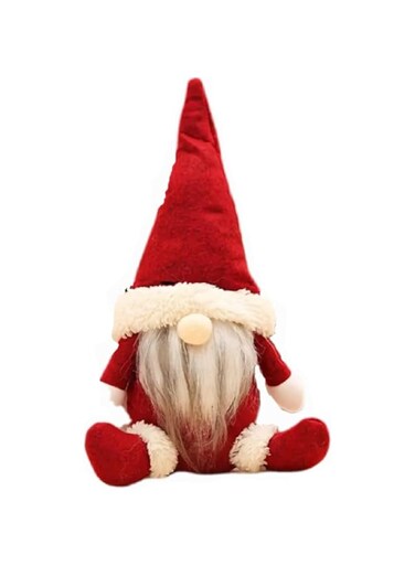 Charming Santa Claus Faceless Doll - Nordic-Inspired Christmas Decor, Perfect for Party &amp; Home Display (RED)
