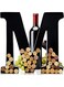 will's Metal Wine Cork Holder - Letters A to Z   Modern Housewarming Gift, Home Bar Decor, Wine Gift, Bridal Shower Gift, Engagement Gift   Large Wall Art   Home D&eacute;cor
