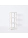 HomeBox Nova Rectangular 4-Tier Caddy With Wooden Finish 100 x 23cm Multicolour