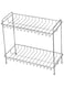 Sulfar Kitchen Stand 2 Tier Trolley Container Organizer Spice Rack Stand Multipurpose kitchen Uses,Organizer Holder Kitchen Spice Rack (Silver)